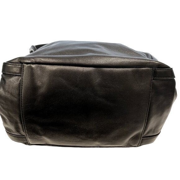 RALPH LAUREN Purple Label Nappa Stirrup Hobo Bag • black leather, silver - Picture 7 of 15